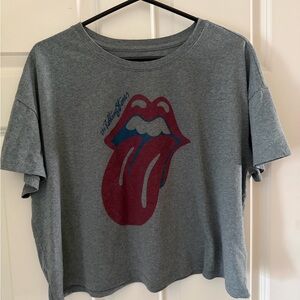 Old Navy Gray Tee with Blue Logo